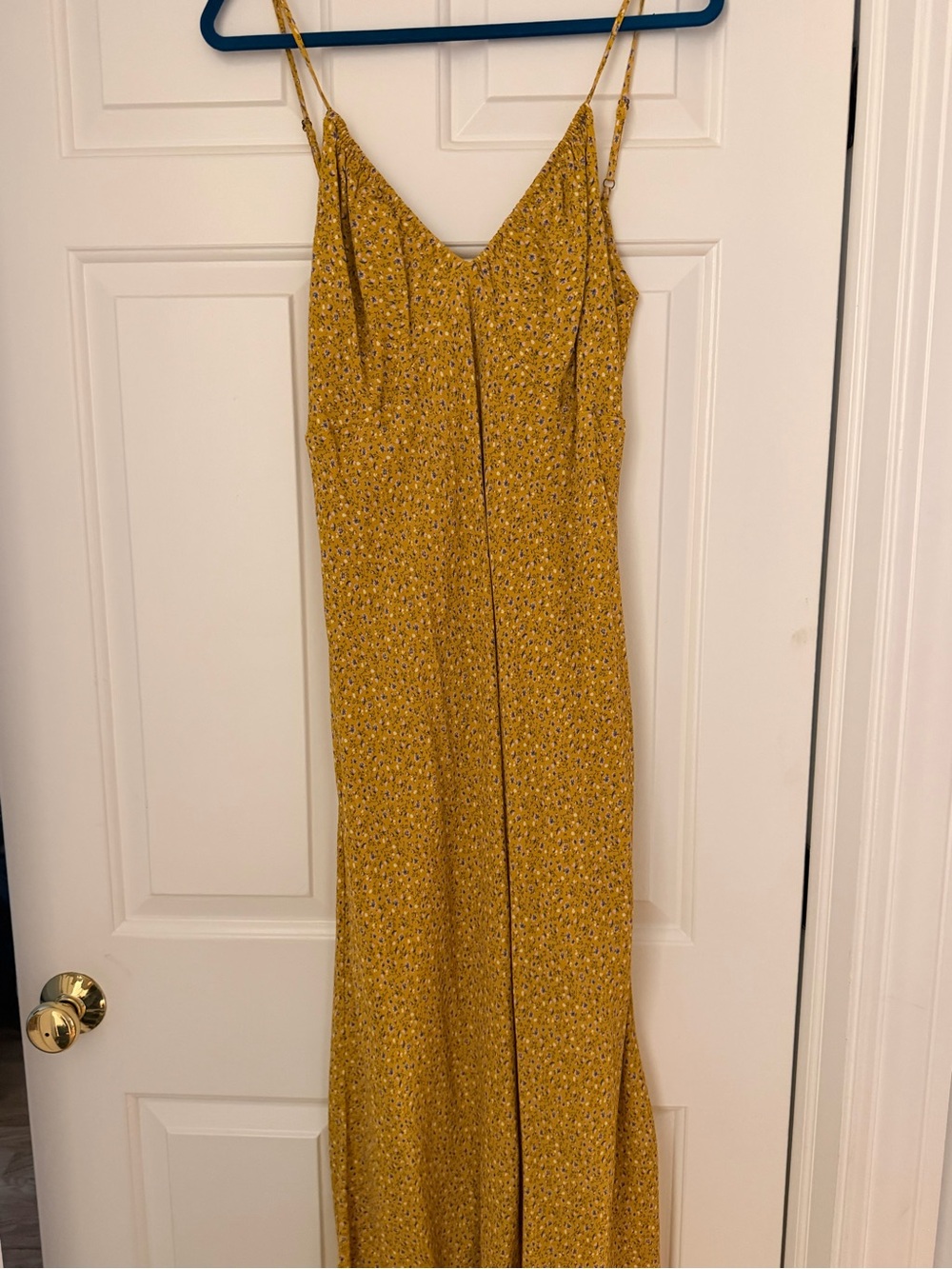 wild fable Yellow Floral Maxi Slip Dress